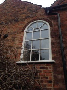 Bespoke curved timber window