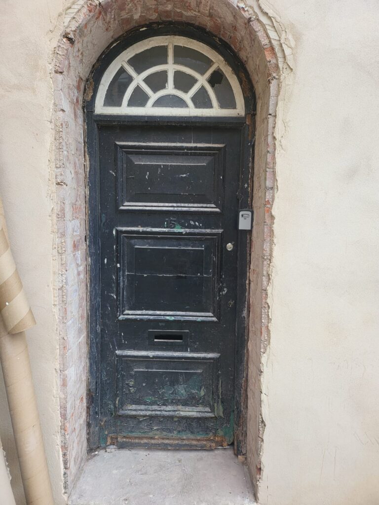 The original door on the old The Dial Pub in Mansield.
