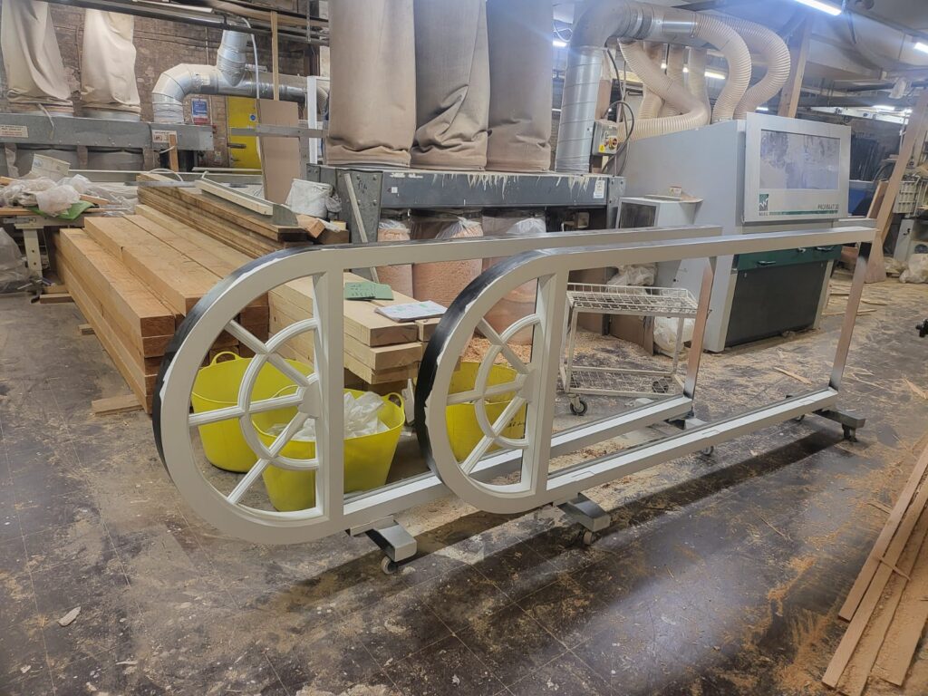 The old The Dial Pub's new bespoke windows and doors being manufactured in Gascoyne Joinery's workshop.
